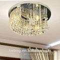 Beatuty Silver Modern Crystal Round Ceiling Light for Bedroom